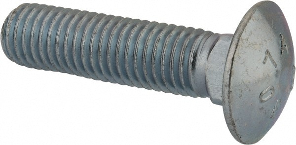5/8-11 UNC 2-1/2" Length Under Head, Standard Square Neck, Carriage Bolt