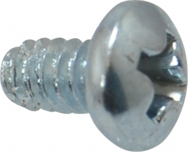 Value Collection PPTC0060025CZ #6-32 UNC 1/4" Length Under Head Phillips Thread Cutting Screw Image