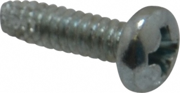 Value Collection PPTC0060050CZ #6-32 UNC 1/2" Length Under Head Phillips Thread Cutting Screw Image