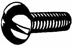 Value Collection 0606FSR #6-32 UNC 3/8" Length Under Head #2 Slotted/Phillips Thread Cutting Screw Image