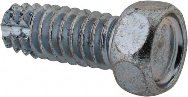 Green Zinc Plated Pack of 50 #10-32 Thread Size 3//8 Length 3//8 Length Steel Thread Cutting Screw Hex Washer Head Pack of 50 Type 1 Small Parts 11061WG