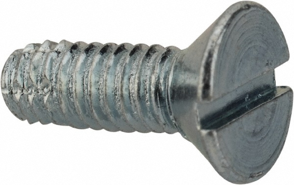 Value Collection FLTC0080050CZ #8-32 UNC 1/2" Overall Length Slotted Thread Cutting Screw Image