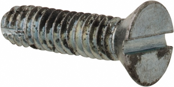 Value Collection FLTC0080063CZ #8-32 UNC 5/8" Overall Length Slotted Thread Cutting Screw Image