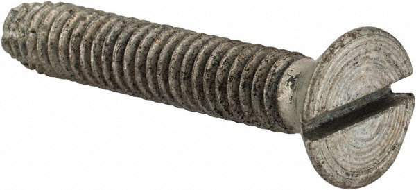 Value Collection FLTC0250150CZ 1/4-20 UNC 1-1/2" Overall Length Slotted Thread Cutting Screw Image