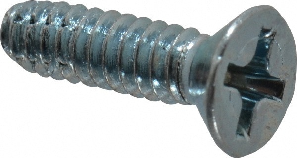 Value Collection PFTC0060050CZ #6-32 UNC 1/2" Overall Length Phillips Thread Cutting Screw Image