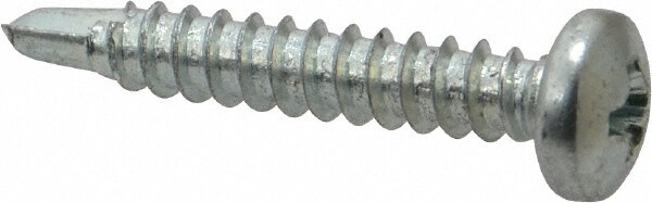 #8, Pan Head, Phillips Drive, 1" Length Under Head, #2 Point, Self Drilling Screw