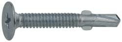 Value Collection PWT30100144CZ #10, Wafer Head, Phillips Drive, 1-7/16" Length Under Head, #2 Point, Self Drilling Screw Image