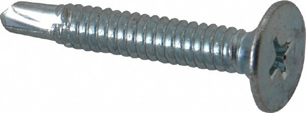 #10, Wafer Head, Phillips Drive, 1-1/4" Length Under Head, #2 Point, Self Drilling Screw