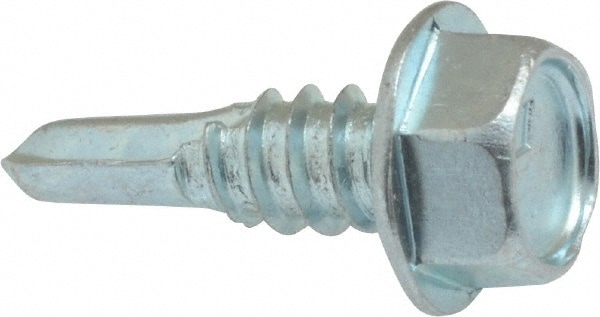 Value Collection R50000251 1/4", Hex Washer Head, Hex Drive, 3/4" Length Under Head, #3 Point, Self Drilling Screw Image