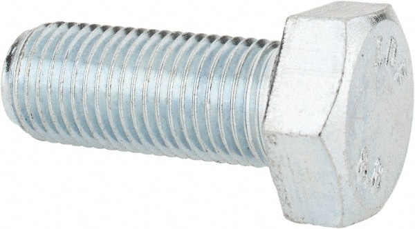 Hex Head Cap Screw: M14 x 1.50 x 35 mm, Grade 8.8 Steel, Zinc-Plated