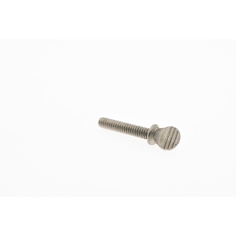 18-8 Stainless Steel Thumb Screw: #10-24, Oval Head