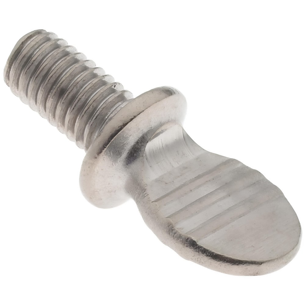 18-8 Stainless Steel Thumb Screw: #10-32, Oval Head