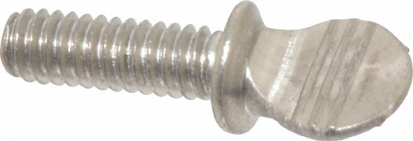 18-8 Stainless Steel Thumb Screw: 1/4-20, Oval Head - 0.55" Head Dia, 0.64" Head Height