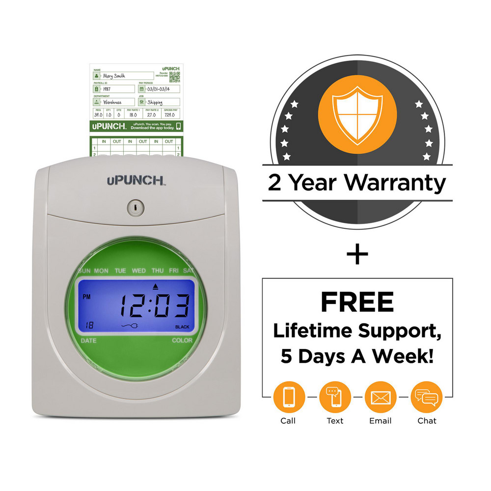 Upunch uPunch - Time Clocks & Time Recorders: Electronic, Electric, LCD ...