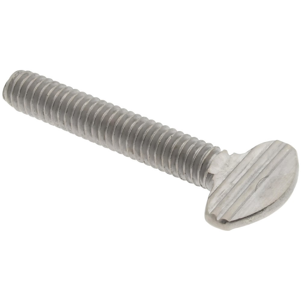 18-8 Stainless Steel Thumb Screw: #8-32, Oval Head