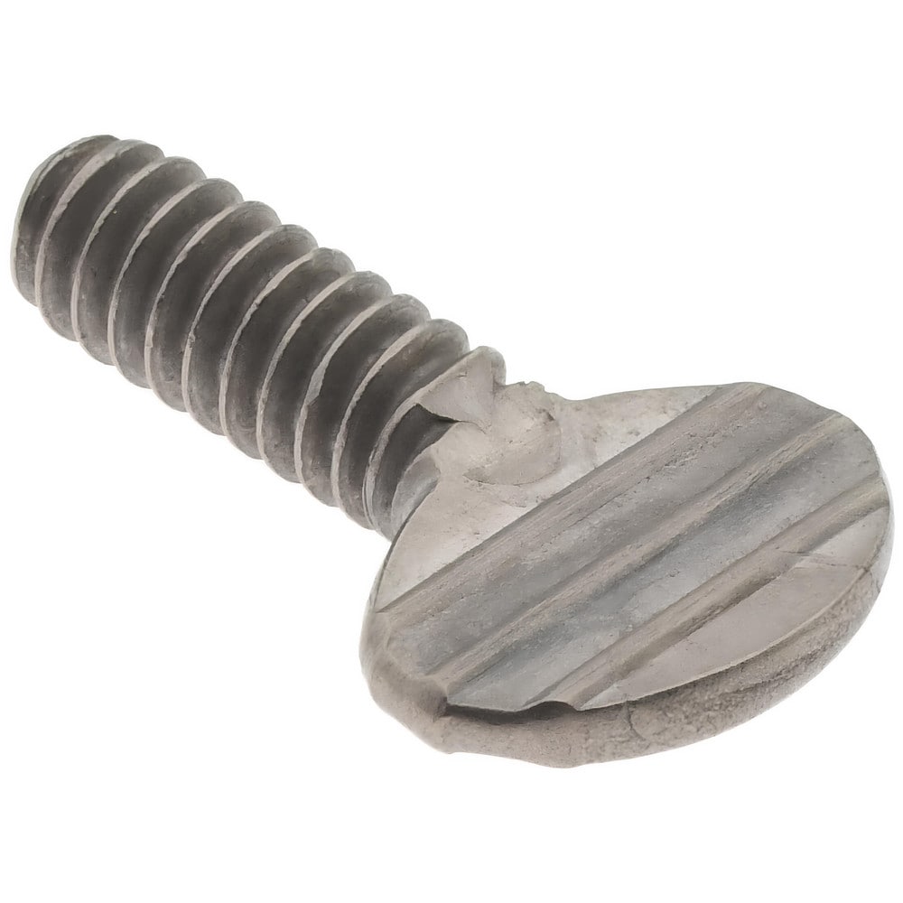18-8 Stainless Steel Thumb Screw: #10-24, Oval Head