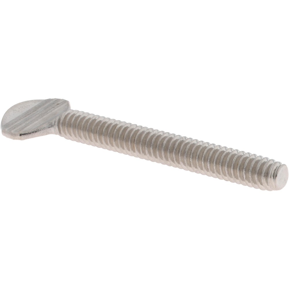 18-8 Stainless Steel Thumb Screw: 1/4-20, Oval Head
