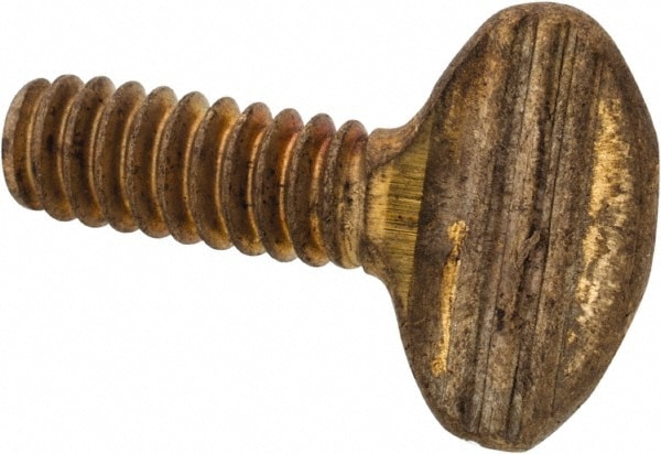 Brass Thumb Screw: #10-24, Oval Head