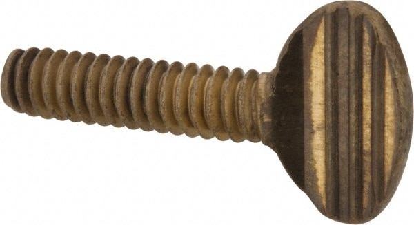 Brass Thumb Screw: #10-24, Oval Head