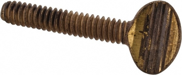 Brass Thumb Screw: #10-24, Oval Head