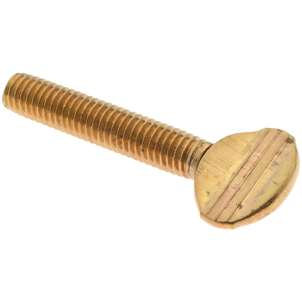 Brass Thumb Screw: #10-32, Oval Head