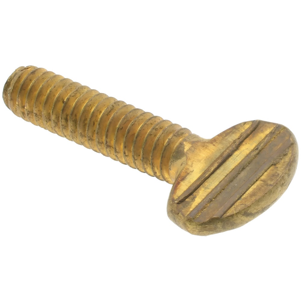 Brass Thumb Screw: 1/4-20, Oval Head