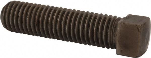 Set Screw: 5/8-11 x 2-1/2", Cup Point, Steel, Grade 2