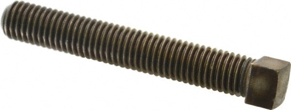 Set Screw: 5/8-11 x 4", Cup Point, Steel, Grade 2
