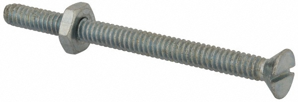 Value Collection FLSB0250050CZ Machine Screw: #10-24 x 2-1/2", Flat Head, Slotted Image