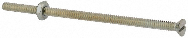 Value Collection FLSB0190400CZ Machine Screw: #10-24 x 4", Flat Head, Slotted Image