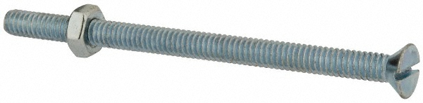 Value Collection FLSB0250400CZ Machine Screw: 1/4-20 x 4", Flat Head, Slotted Image