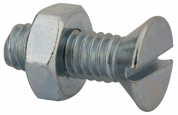 Value Collection FLSB0310100CZ Machine Screw: 5/16-18 x 1", Flat Head, Slotted Image