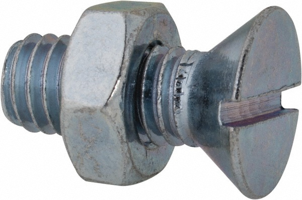 Value Collection FLSB0380100CZ Machine Screw: 3/8-16 x 1", Flat Head, Slotted Image