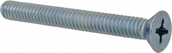 Value Collection PFMS0250225CZ Machine Screw: 1/4-20 x 2-1/4", Flat Head, Phillips Image