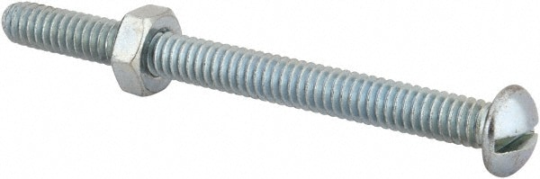 Value Collection RDSB0250300CZ Machine Screw: 1/4-20 x 3", Round Head, Slotted Image