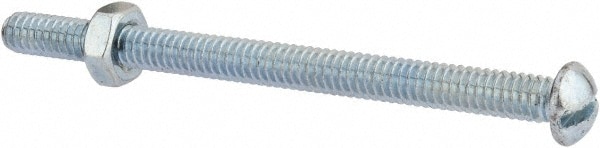 Value Collection RDSB0250350CZ Machine Screw: 1/4-20 x 3-1/2", Round Head, Slotted Image