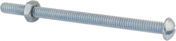 Value Collection RDSB0250400CZ Machine Screw: 1/4-20 x 4", Round Head, Slotted Image