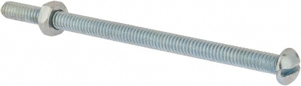 Value Collection RDSB0250450CZ Machine Screw: 1/4-20 x 4-1/2", Round Head, Slotted Image