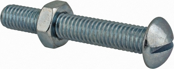 Value Collection RDSB0380250CZ Machine Screw: 3/8-16 x 2-1/2", Round Head, Slotted Image