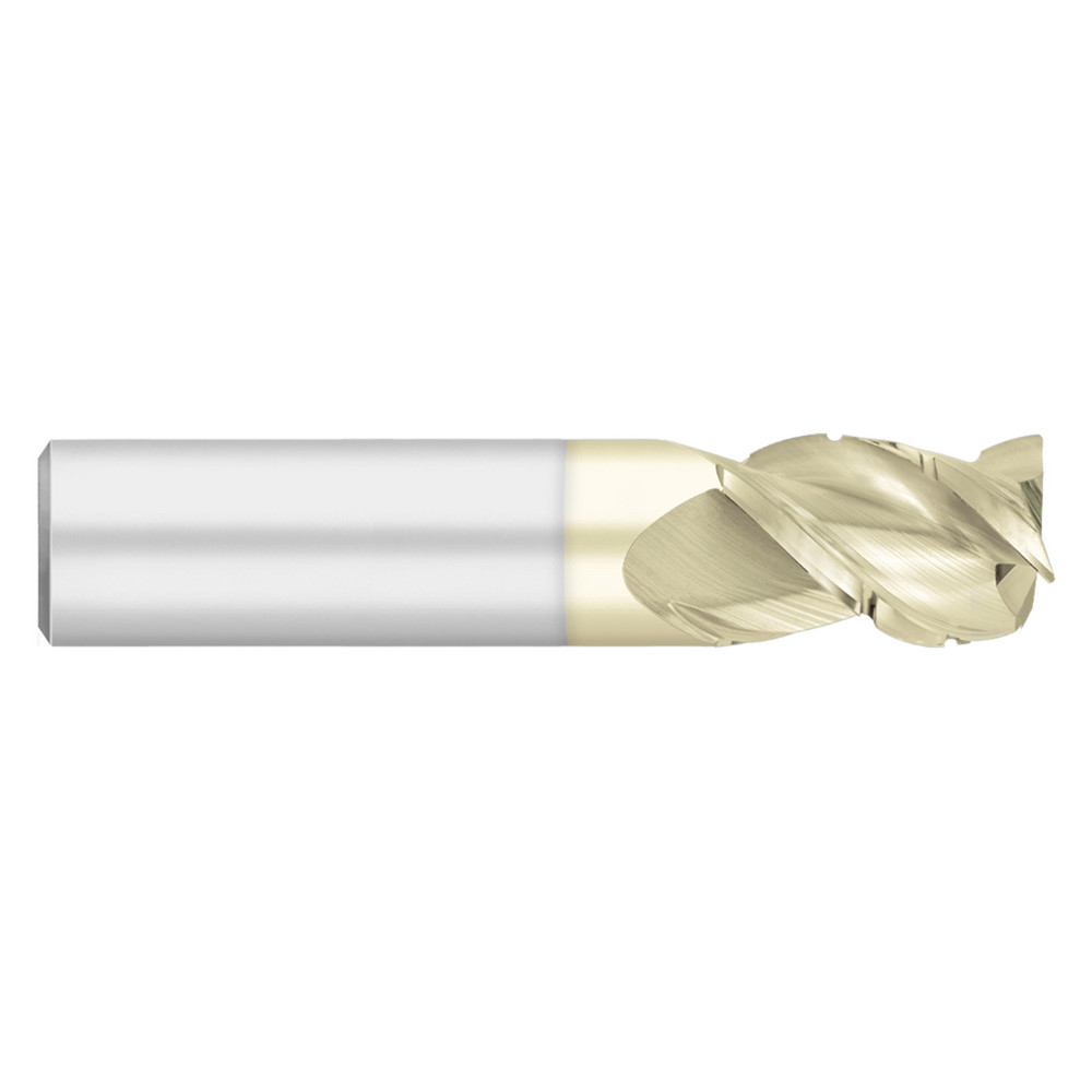 Titan TC74613 Solid Carbide End Mill - 1/4" Diameter, Extra Long, 4 Flute, AlTiN Coated