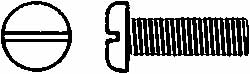 Value Collection MASPM0100100CP Machine Screw: Pan Head, Slotted Image