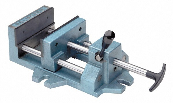 8" Jaw Opening Capacity x 1-5/8" Throat Depth, Horizontal Drill Press Vise