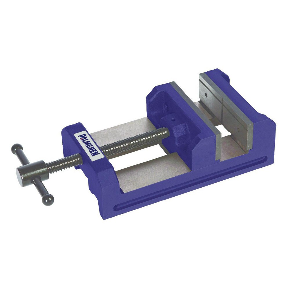 6" Jaw Opening Capacity x 2" Throat Depth, Horizontal Drill Press Vise