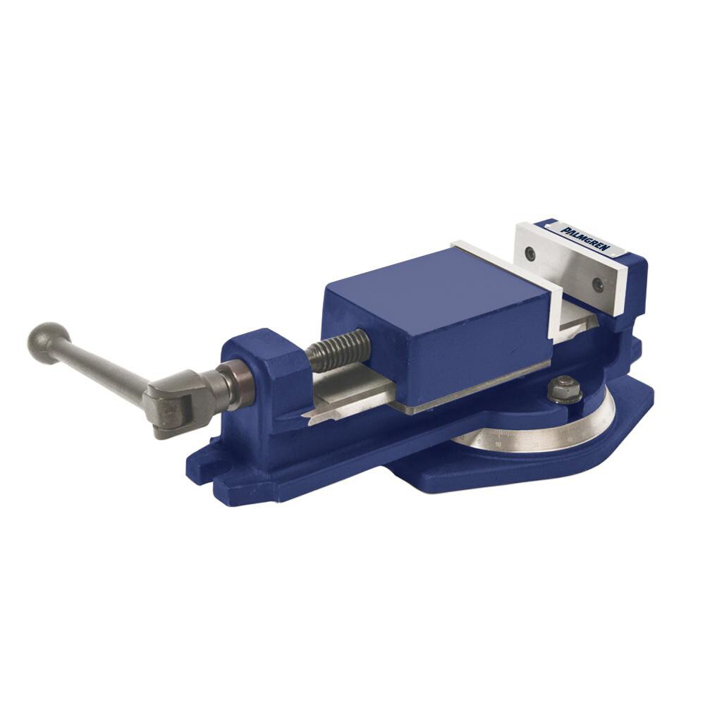 Machine Vise: 6" Jaw Width, 6" Jaw Opening, Horizontal, Swivel Base