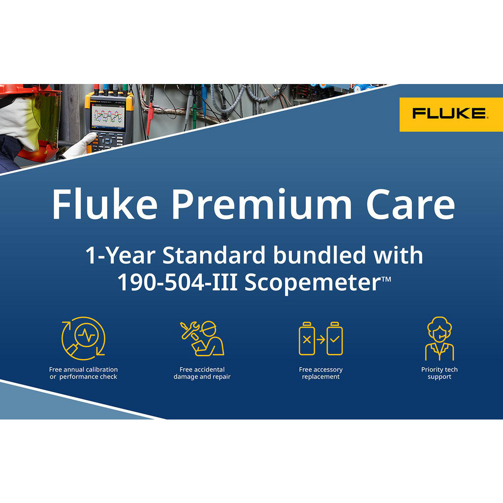 Fluke Portable Digital Oscilloscopes: Oscilloscope Type: Handheld Digital Oscilloscope, Handheld Oscilloscope w/ Kit; Bandwidth (MHz): 500 MHz