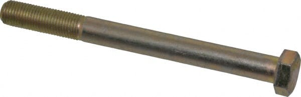 Made in USA Hex Head Cap Screw: 3/8-24 x 4″, Grade Steel, Zinc Yellow  Dichromate Finish 67425843 MSC Industrial Supply