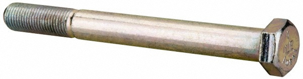 Made in USA MSC30240 Hex Head Cap Screw: 3/8-24 x 3-3/4", Grade 5 Steel, Zinc-Plated Image