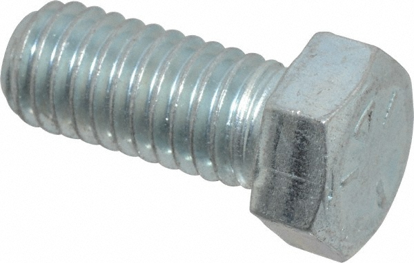 Made in USA 30079 Hex Head Cap Screw: 7/16-14 x 1", Grade 5 Steel, Zinc-Plated Image