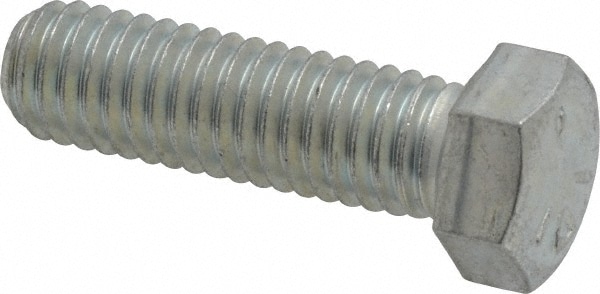 Made in USA MSC30081 Hex Head Cap Screw: 7/16-14 x 1-1/2", Grade 5 Steel, Zinc-Plated Image