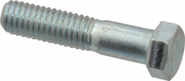 Made in USA 30083 Hex Head Cap Screw: 7/16-14 x 2", Grade 5 Steel, Zinc-Plated Image